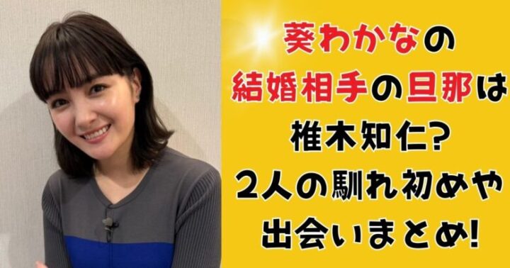 葵わかなの結婚相手の旦那は椎木知仁?2人の馴れ初めや出会いまとめ!